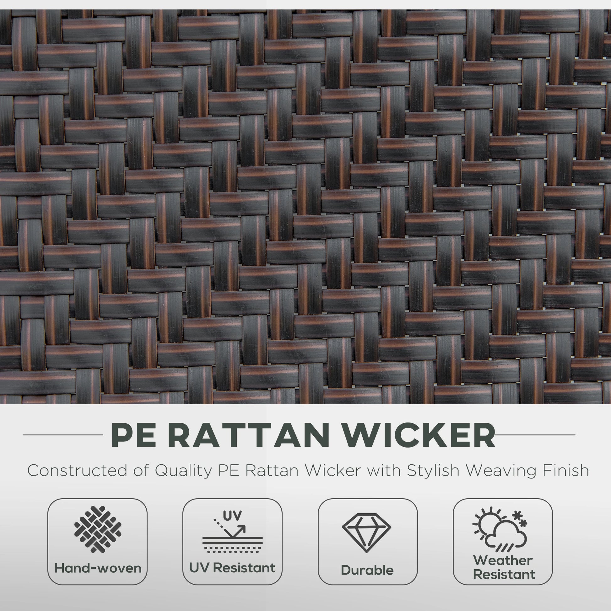 2PCs Outdoor Wicker Folding Chairs, Adjustable Backrest, Brown Patio Chairs at Gallery Canada