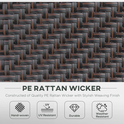 2PCs Outdoor Wicker Folding Chairs, Adjustable Backrest, Brown Patio Chairs at Gallery Canada