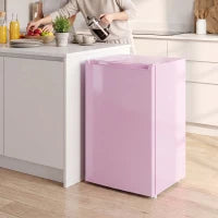 Compact Upright Freezer, 2.1 Cubic Feet, Reversible Door, Pink