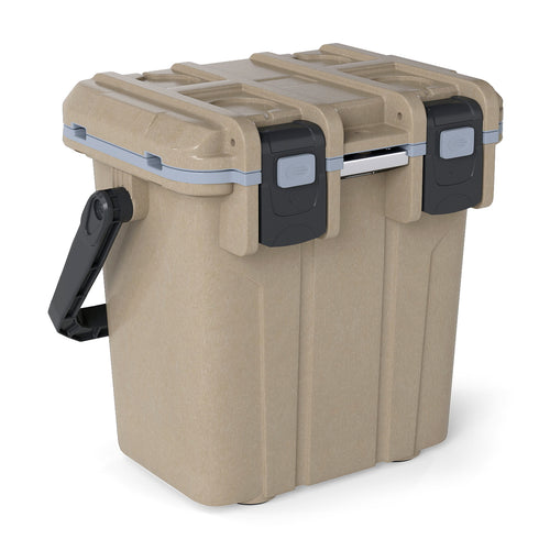 Ultra-Light Injection Molded Cooler 21 QT Hard Ice Chest, Coffee