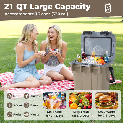 Ultra-Light Injection Molded Cooler 21 QT Hard Ice Chest, Coffee Coolers at Gallery Canada