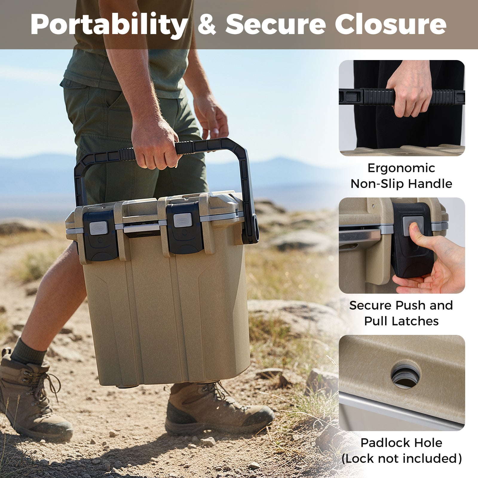 Ultra-Light Injection Molded Cooler 21 QT Hard Ice Chest, Coffee Coolers at Gallery Canada