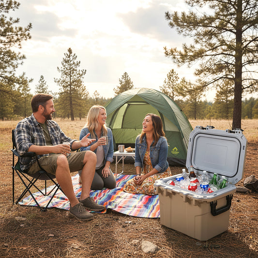 Ultra-Light Injection Molded Cooler 53 QT Hard Ice Chest, Coffee Coolers Coffee at Gallery Canada