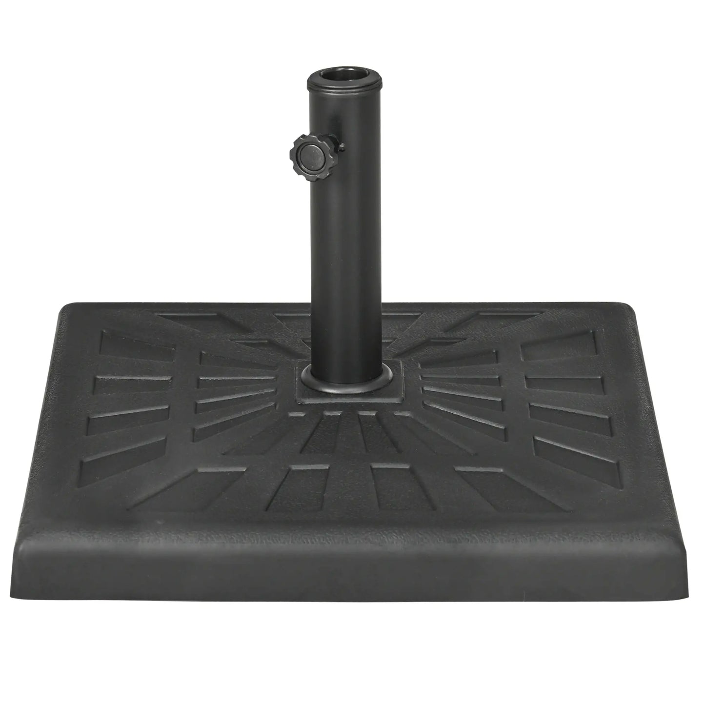 42 lb Heavy Duty Patio Umbrella Stand, 20" Resin Base, Black Umbrella Bases Black at Gallery Canada