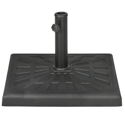 42 lb Heavy Duty Patio Umbrella Stand, 20" Resin Base, Black Umbrella Bases Black at Gallery Canada