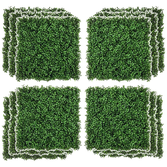12-Piece Artificial Grass, Fake Green Wall, 19.75" x 19.75", Light Green Artificial Wall Grass Light Green at Gallery Canada