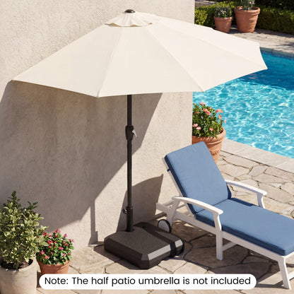 Umbrella Base for Half Patio, 48.5 Lbs Fillable Stand Outdoor Umbrella Bases at Gallery Canada