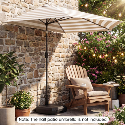 Umbrella Base for Half Patio, 48.5 Lbs Fillable Stand Outdoor Umbrella Bases at Gallery Canada