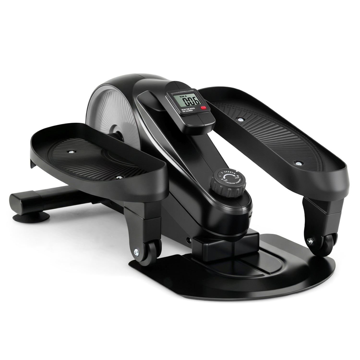 Under Desk Elliptical Pedal Exerciser, Adjustable Magnetic Resistance, Silver Elliptical Trainers Silver at Gallery Canada