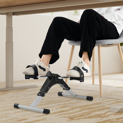 Under Desk Exercise Bike Pedal Exerciser with LCD Display for Legs and Arms Workout, Black Exercise Bikes at Gallery Canada