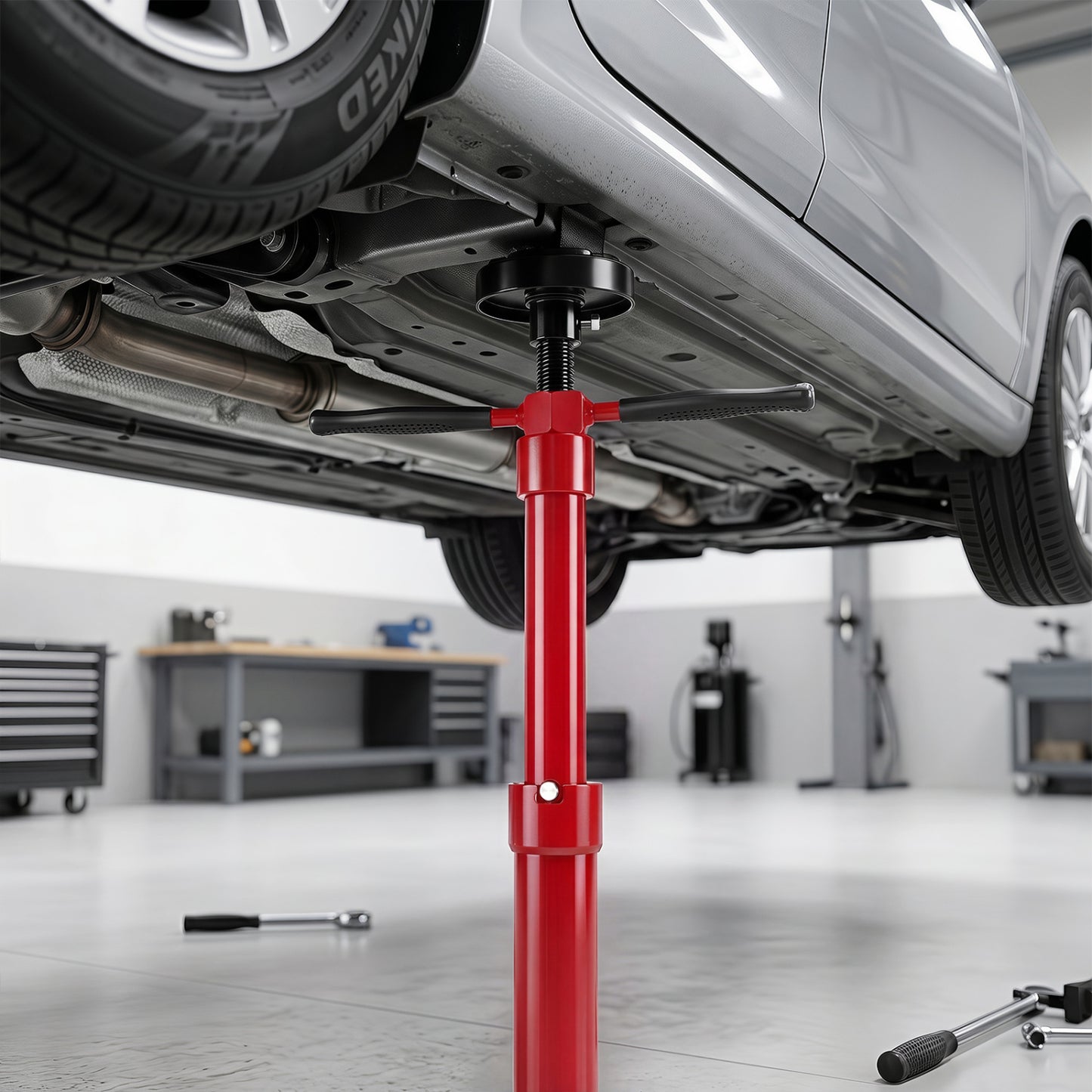 Support de levage sous grue, rouge