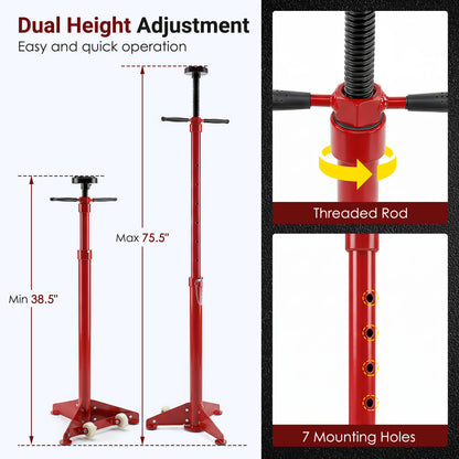 Support de levage sous grue, rouge