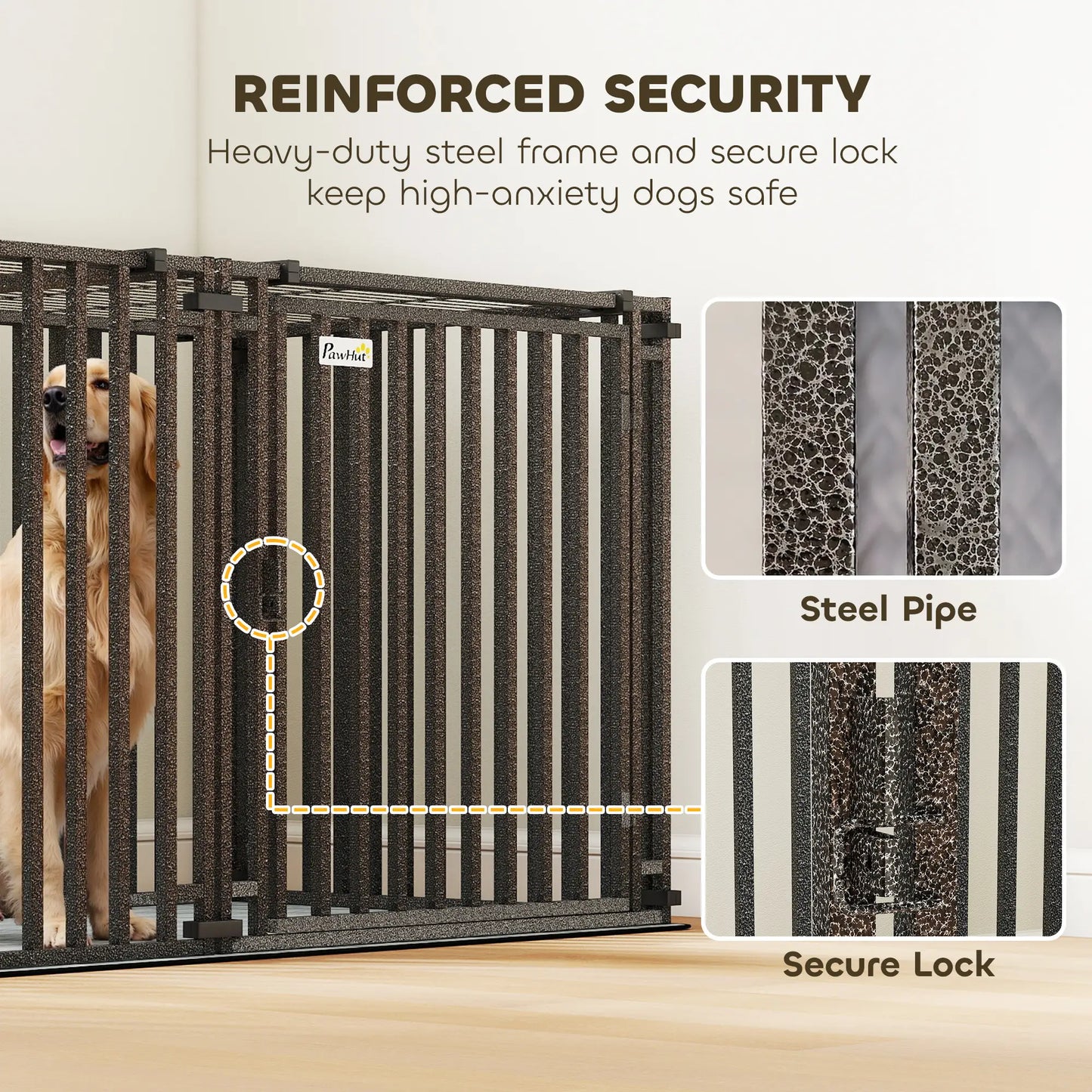 83 Inch Heavy Duty Dog Crate, Extra Large Metal Cage With Mat Dog Cages & Crates at Gallery Canada