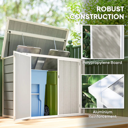 41 Cu Ft Outdoor Storage Shed, Lockable, Light Grey Sheds at Gallery Canada
