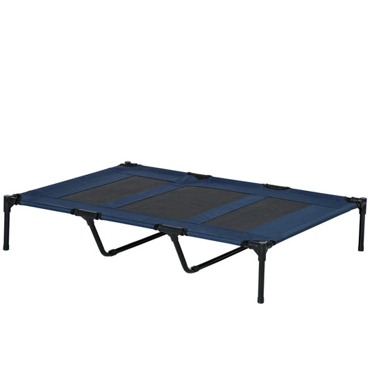 48" X 36" X 9" Elevated Pet Bed, Includes Carrying Bag, Dark Blue Elevated Dog Beds Dark Blue, Black at Gallery Canada