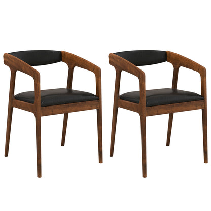 Upholstered Armchairs Set Of 2, Brown Dining Chairs Brown at Gallery Canada
