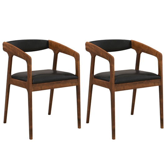Upholstered Armchairs Set Of 2, Brown Dining Chairs Brown at Gallery Canada