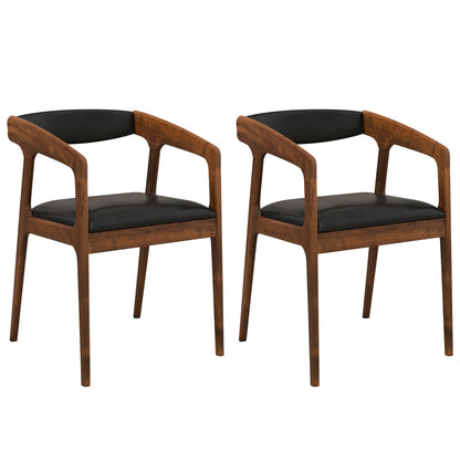 Upholstered Armchairs Set Of 2, Brown Dining Chairs Brown at Gallery Canada