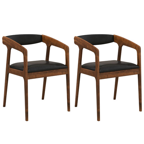 Upholstered Armchairs Set Of 2, Brown