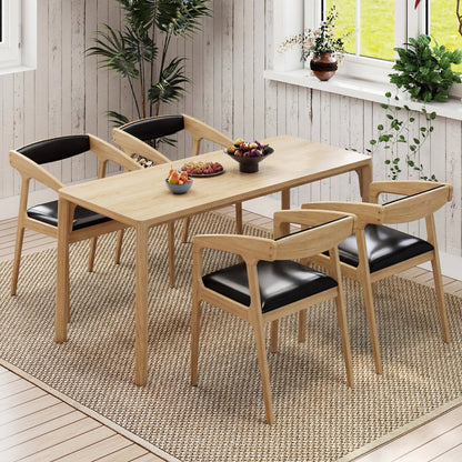 Upholstered Armchairs Set of 2, Natural Dining Chairs at Gallery Canada