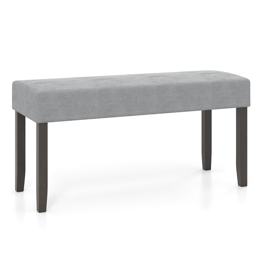 Upholstered Entryway Bench for End of Bed with Padded Seat, Gray Shoe Racks & Storage Benches Gray at Gallery Canada