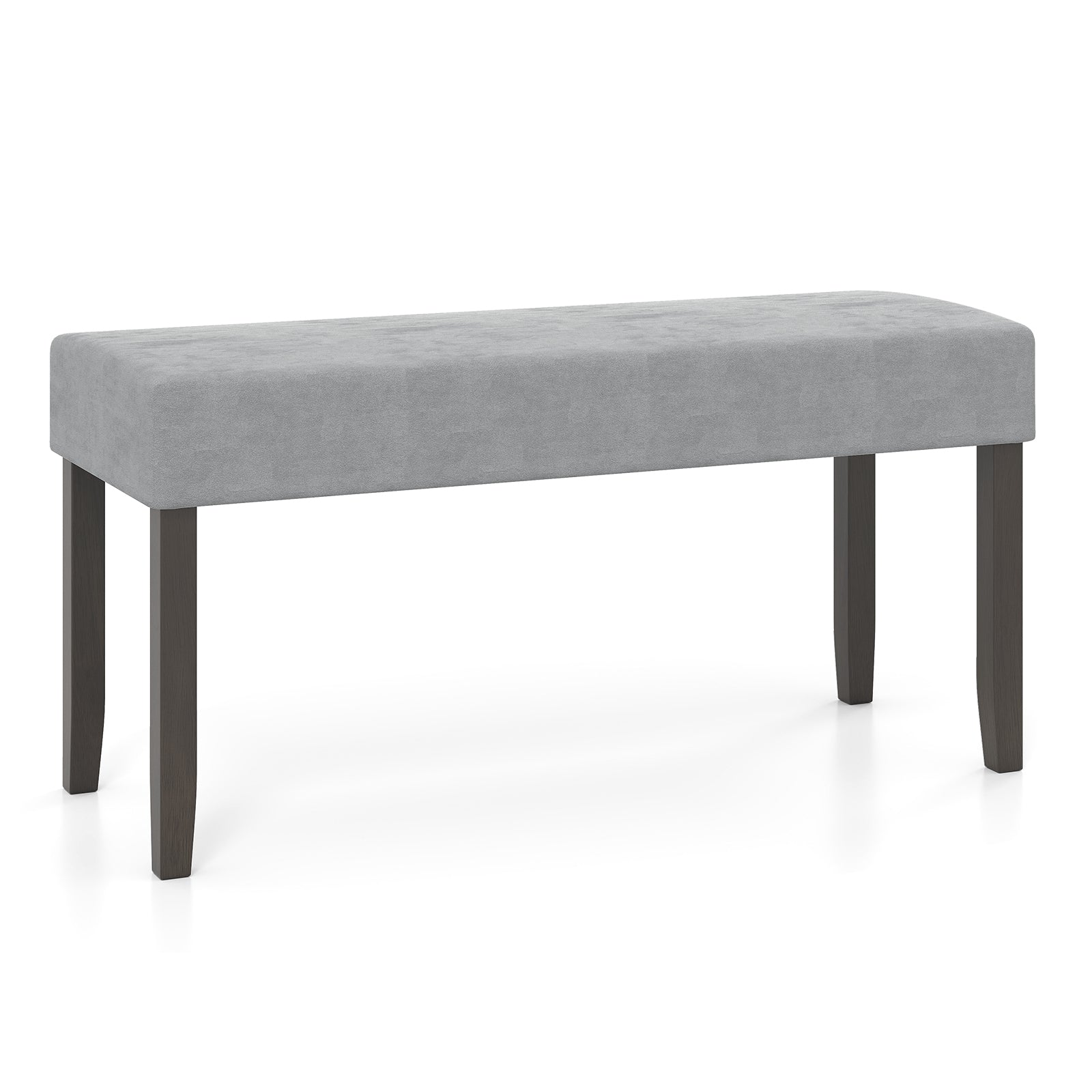 Upholstered Entryway Bench for End of Bed with Padded Seat, Gray Shoe Racks & Storage Benches at Gallery Canada