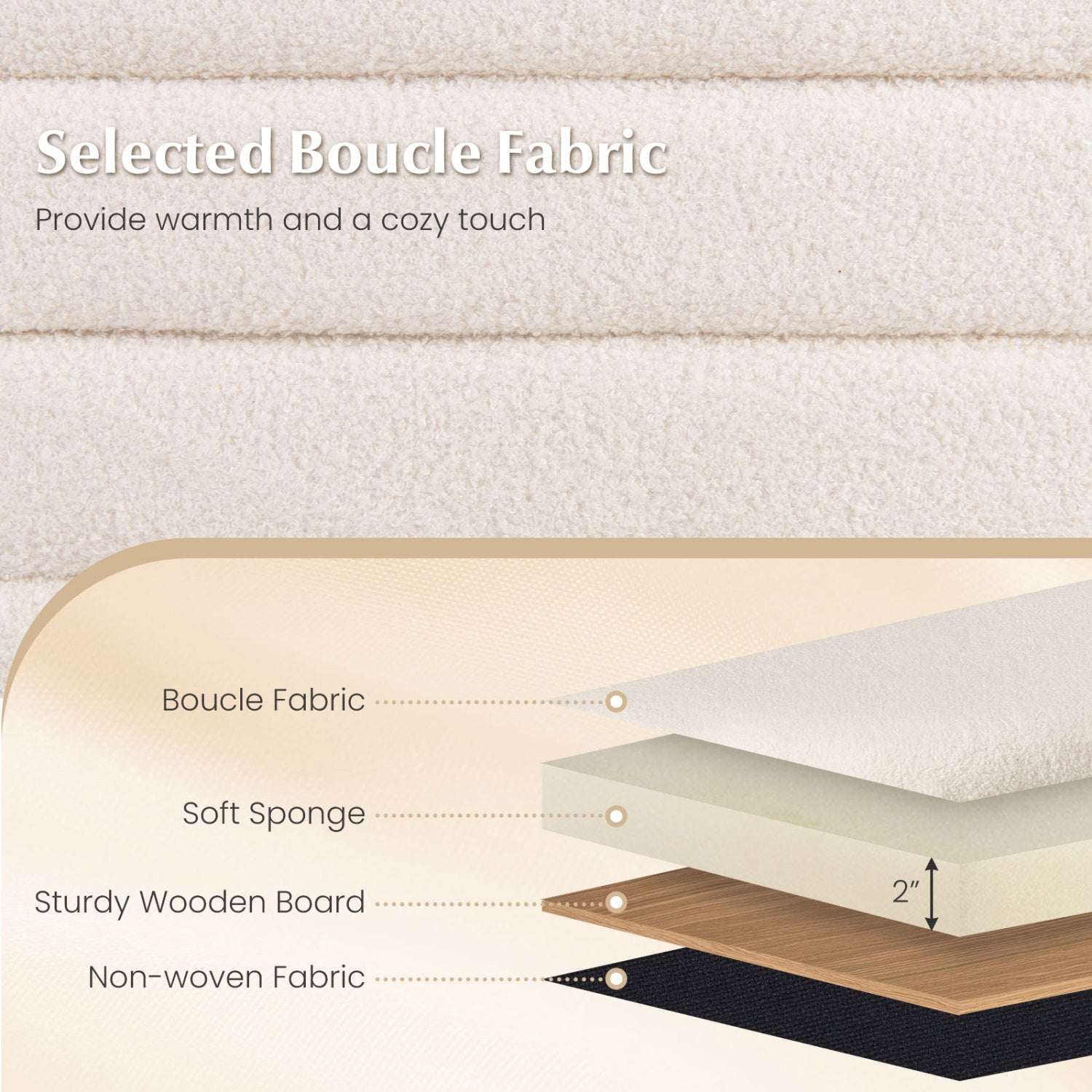 Upholstered Fabric Storage Ottoman Bench, White Shoe Racks & Storage Benches at Gallery Canada