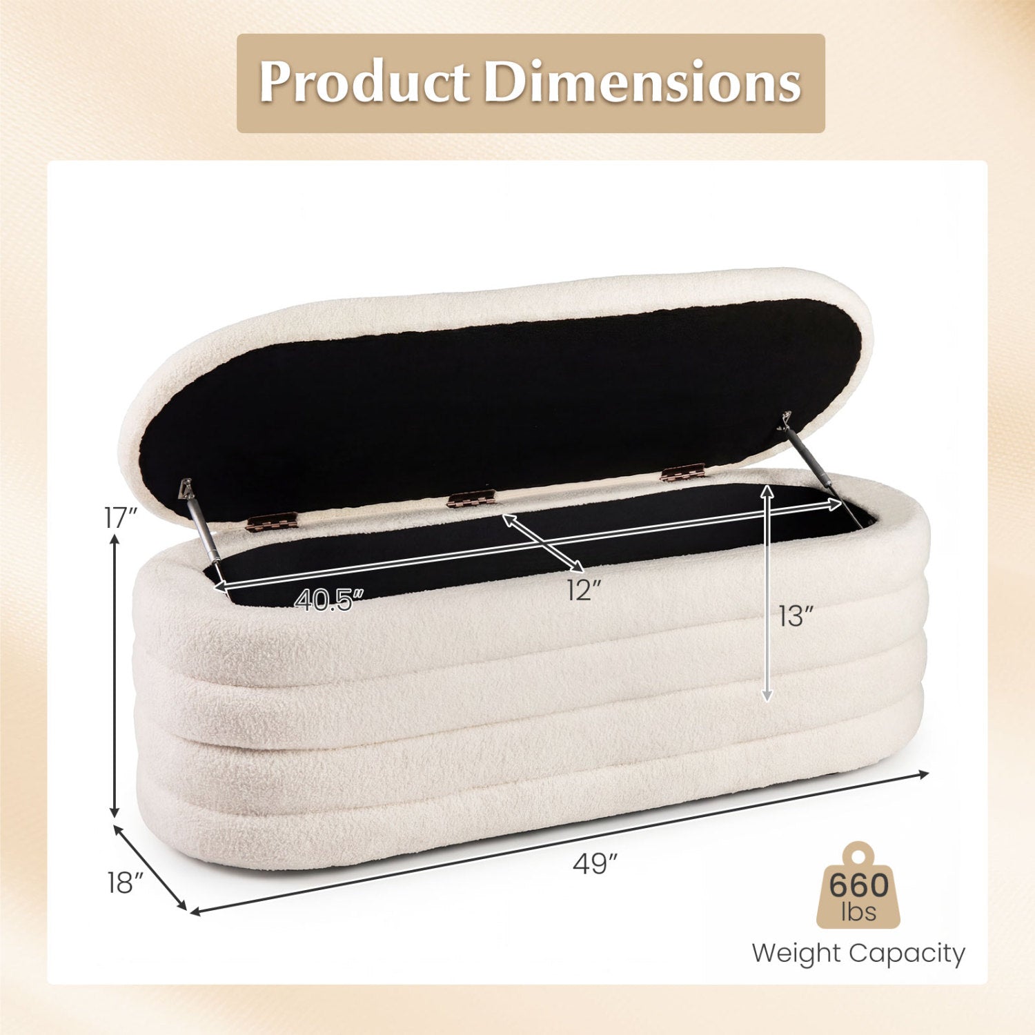 Upholstered Fabric Storage Ottoman Bench, White Shoe Racks & Storage Benches at Gallery Canada