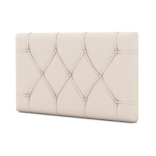 Upholstered Headboard, Twin Size, Fabric, Beige