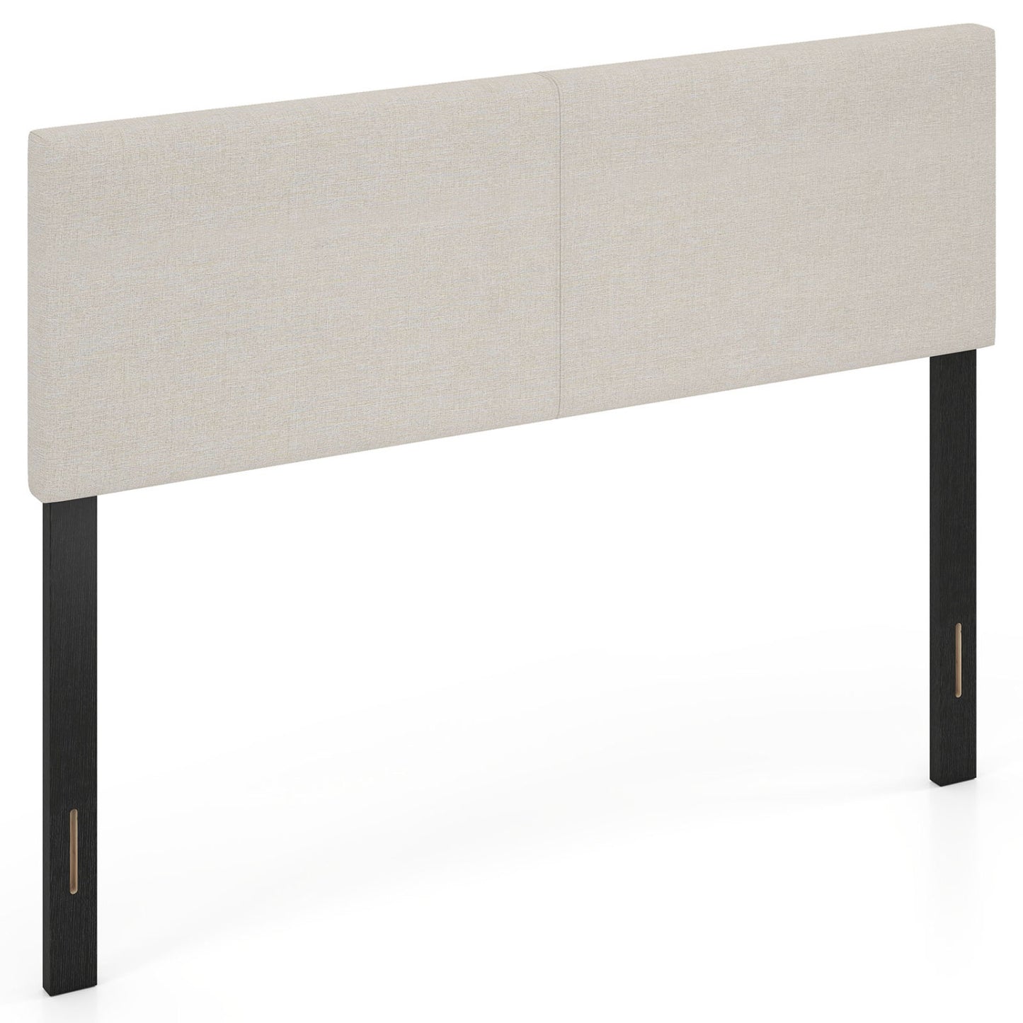 Upholstered Headboard Queen, Full Size, Quilted Linen, Beige Headboards Beige at Gallery Canada