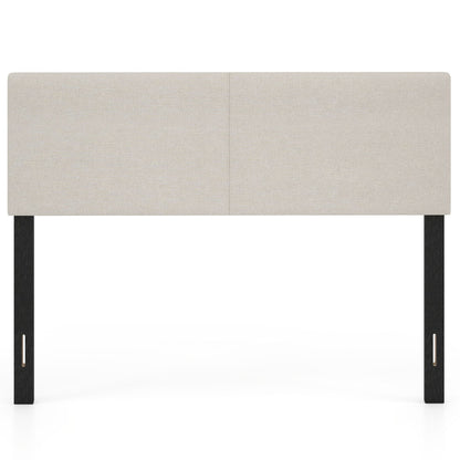 Upholstered Headboard Queen, Full Size, Quilted Linen, Beige Headboards at Gallery Canada