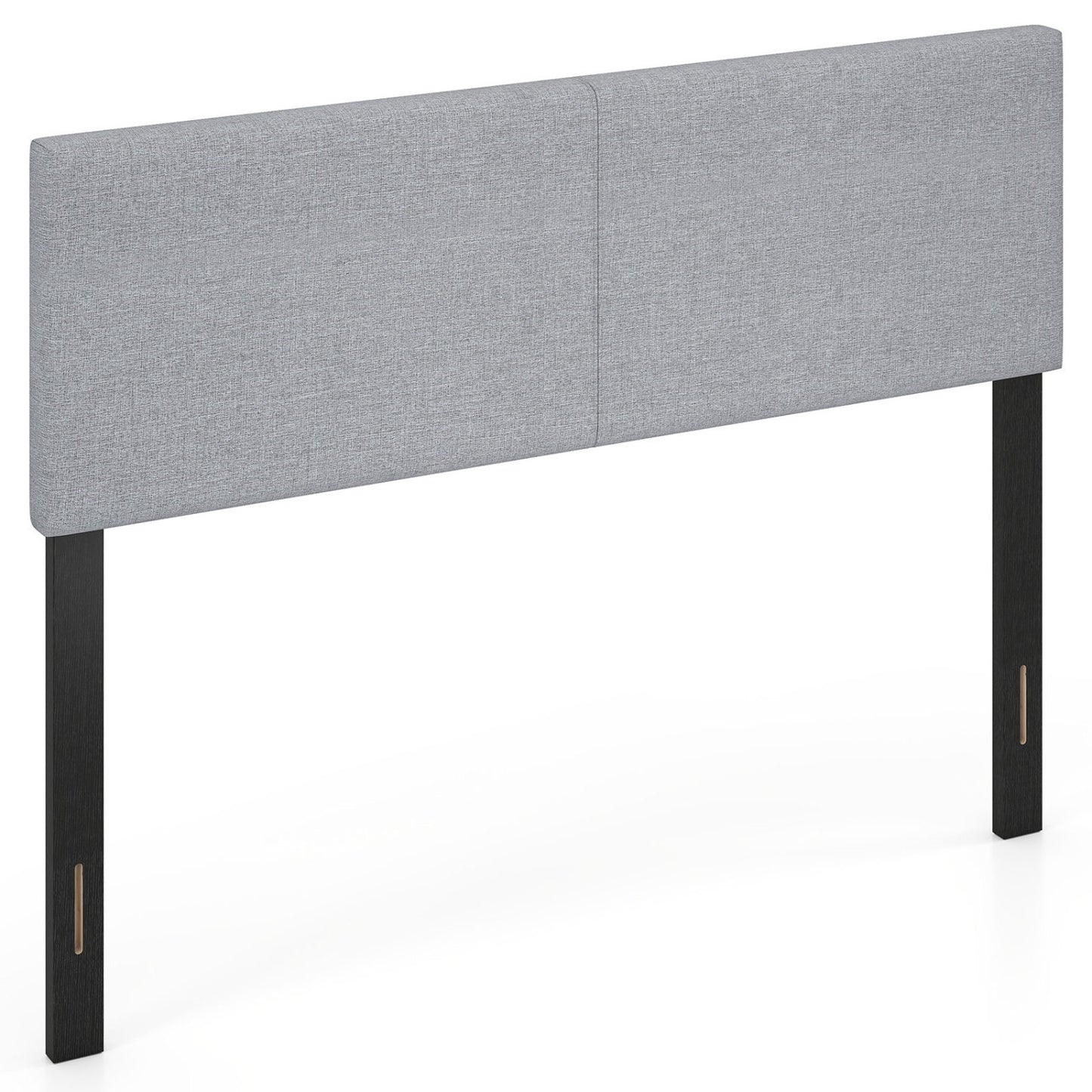 Upholstered Headboard, Queen/Full, Quilted Linen, Gray Headboards at Gallery Canada