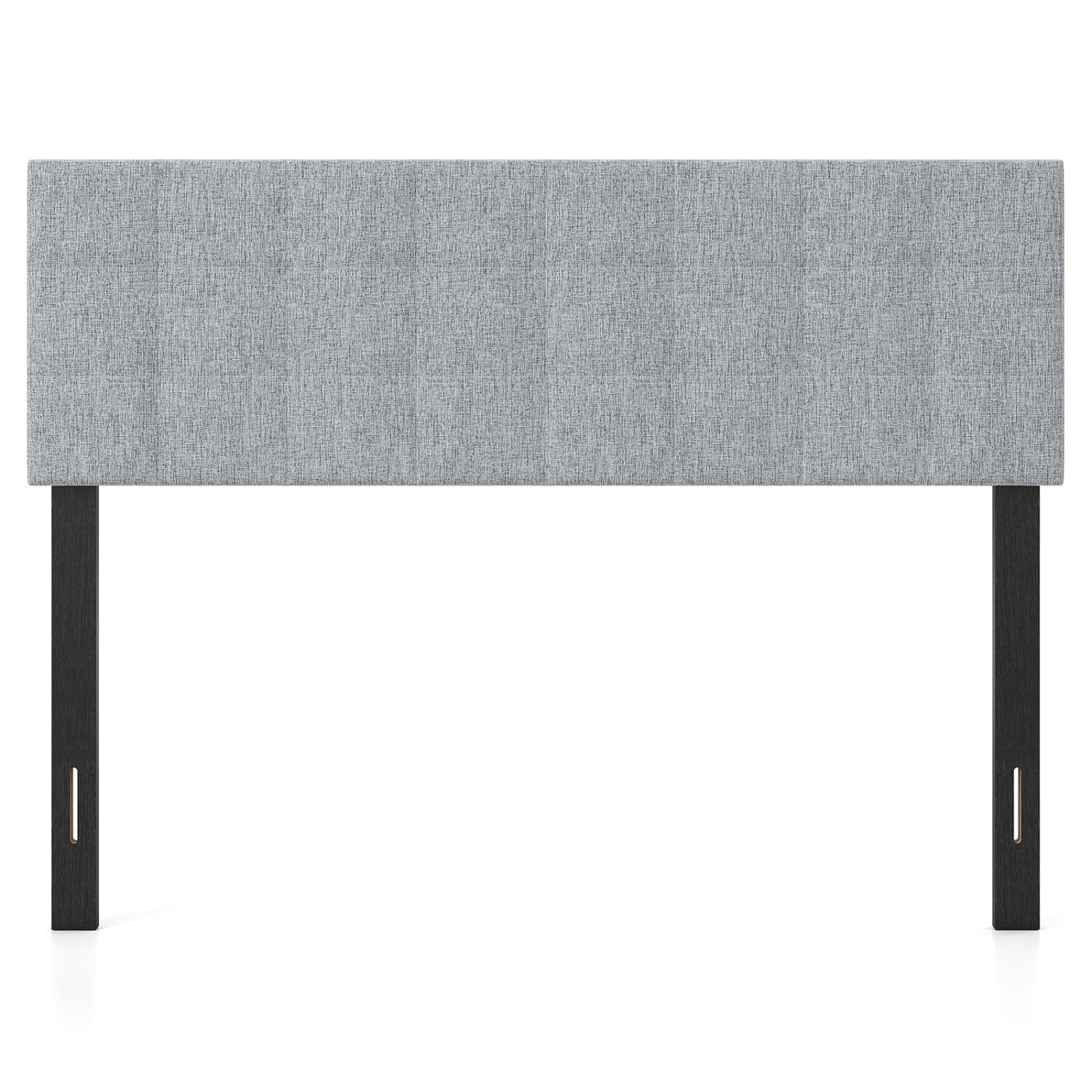Upholstered Headboard, Queen/Full, Quilted Grid Linen, Gray Headboards at Gallery Canada
