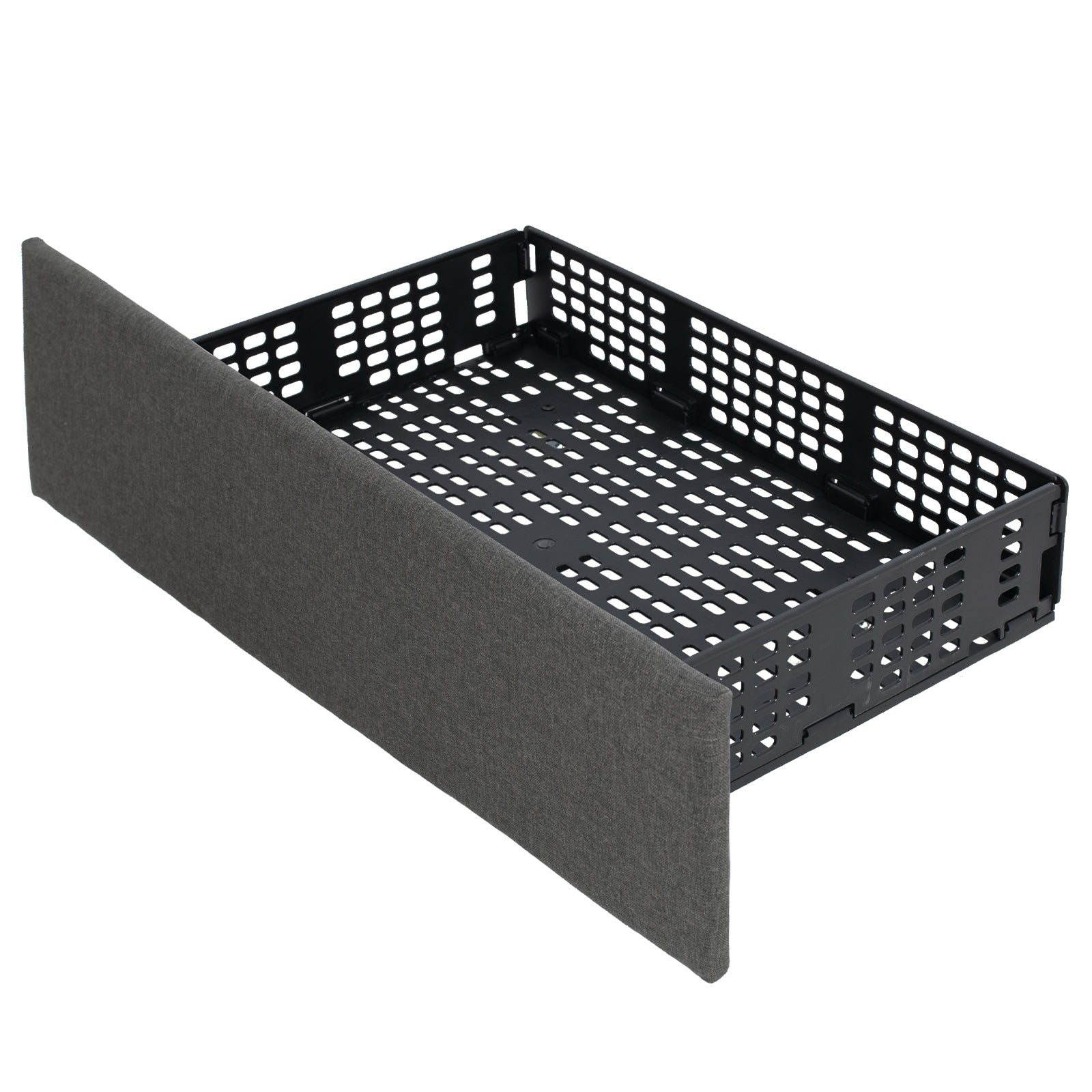 Upholstered LED Bed Frame, Headboard, 4 Drawers, Full Size, Gray Simple Bed Frame at Gallery Canada