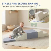 Ensemble de 4 blocs d'escalade en mousse pour bébé en intérieur