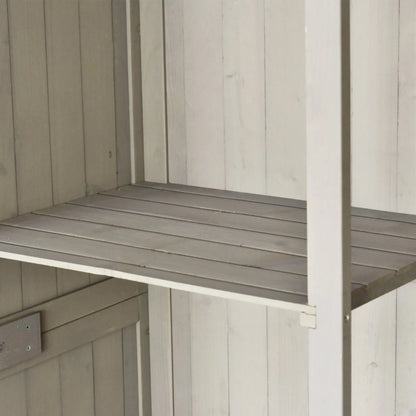 4x1.5ft Wooden Garden Storage Shed, Outdoor Tool Cabinet, Grey Sheds at Gallery Canada