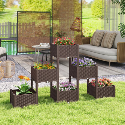 Plastic Raised Garden Bed With Legs, Self Watering Elevated Planter Box Elevated Garden Beds at Gallery Canada