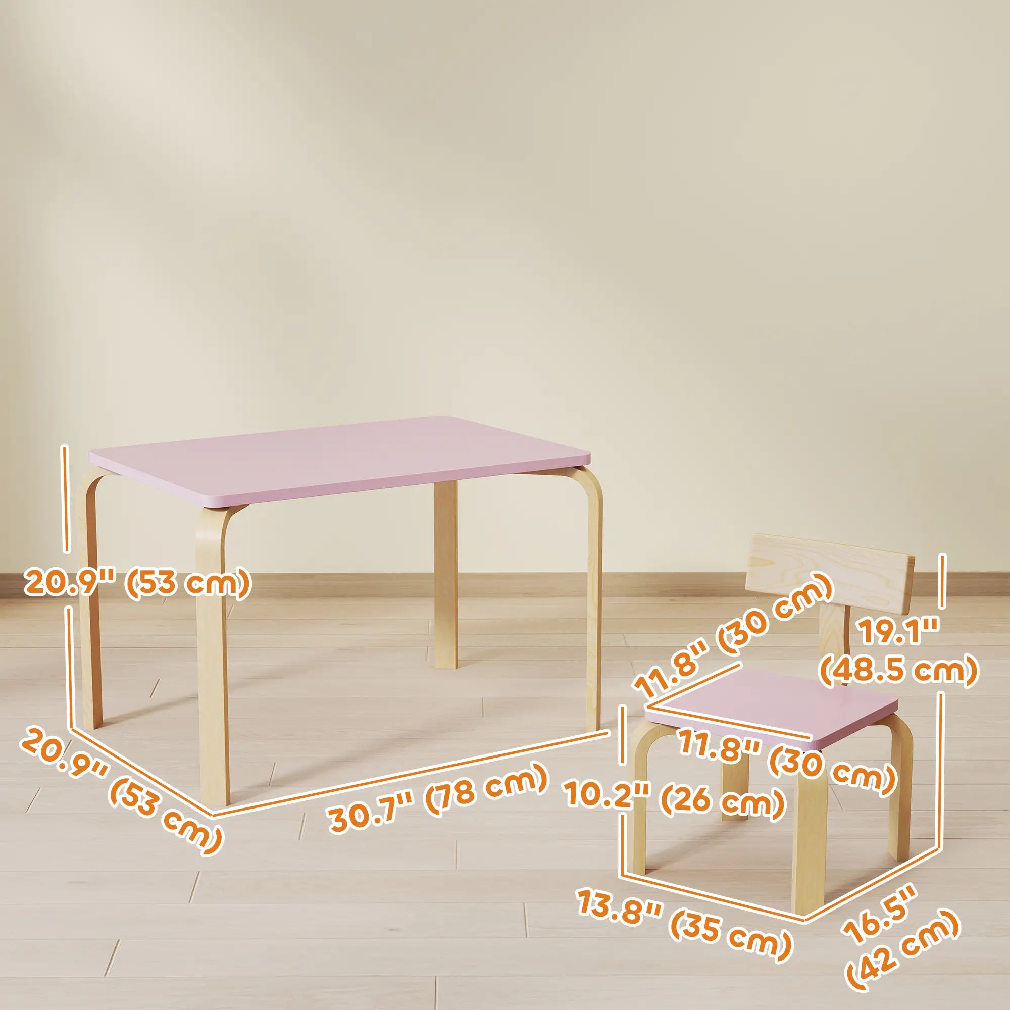 Kids Table and 2 Chair Set, Multi-Activity Furniture, Pink Kids Table Sets at Gallery Canada