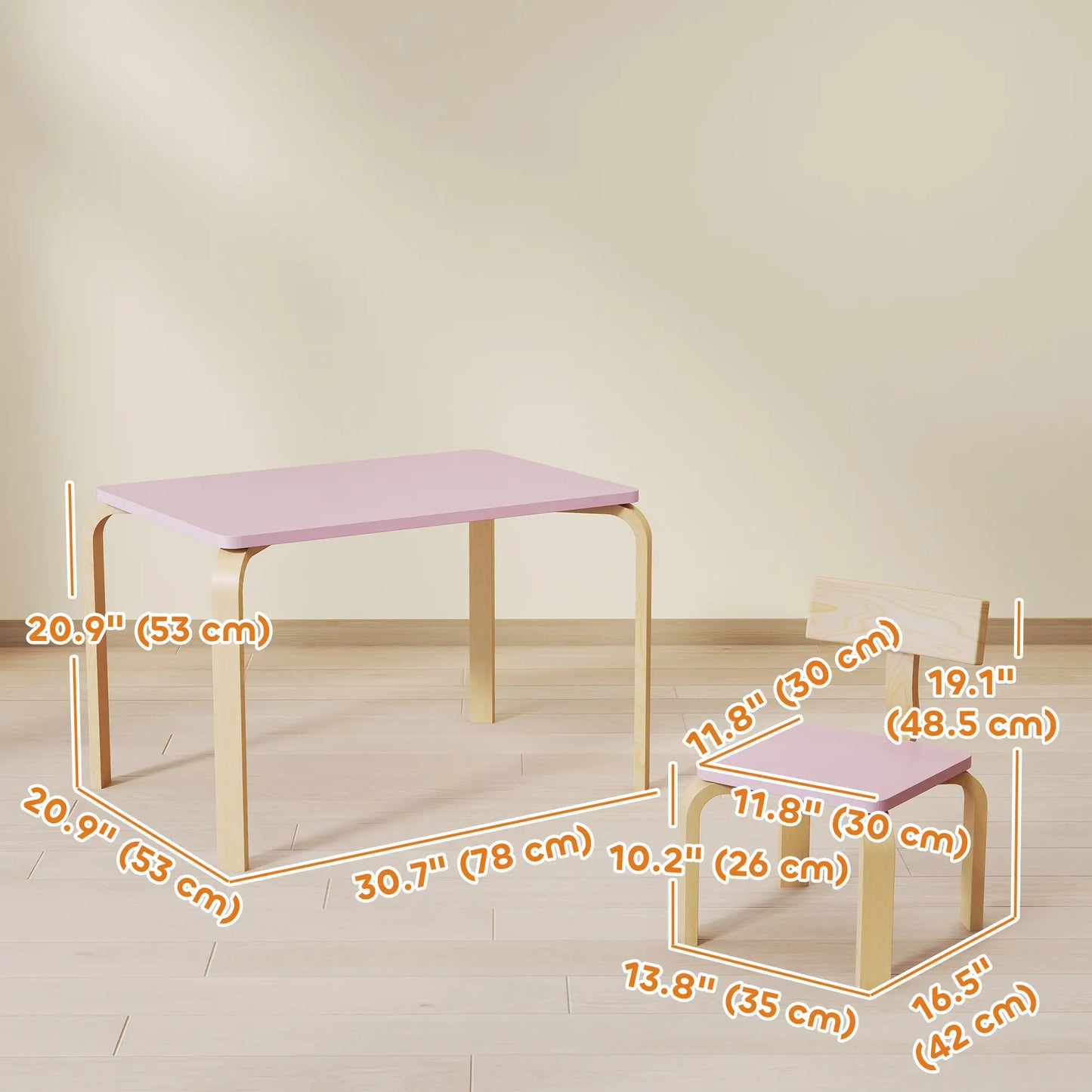 Kids Table and 2 Chair Set, Multi-Activity Furniture, Pink Kids Table Sets at Gallery Canada