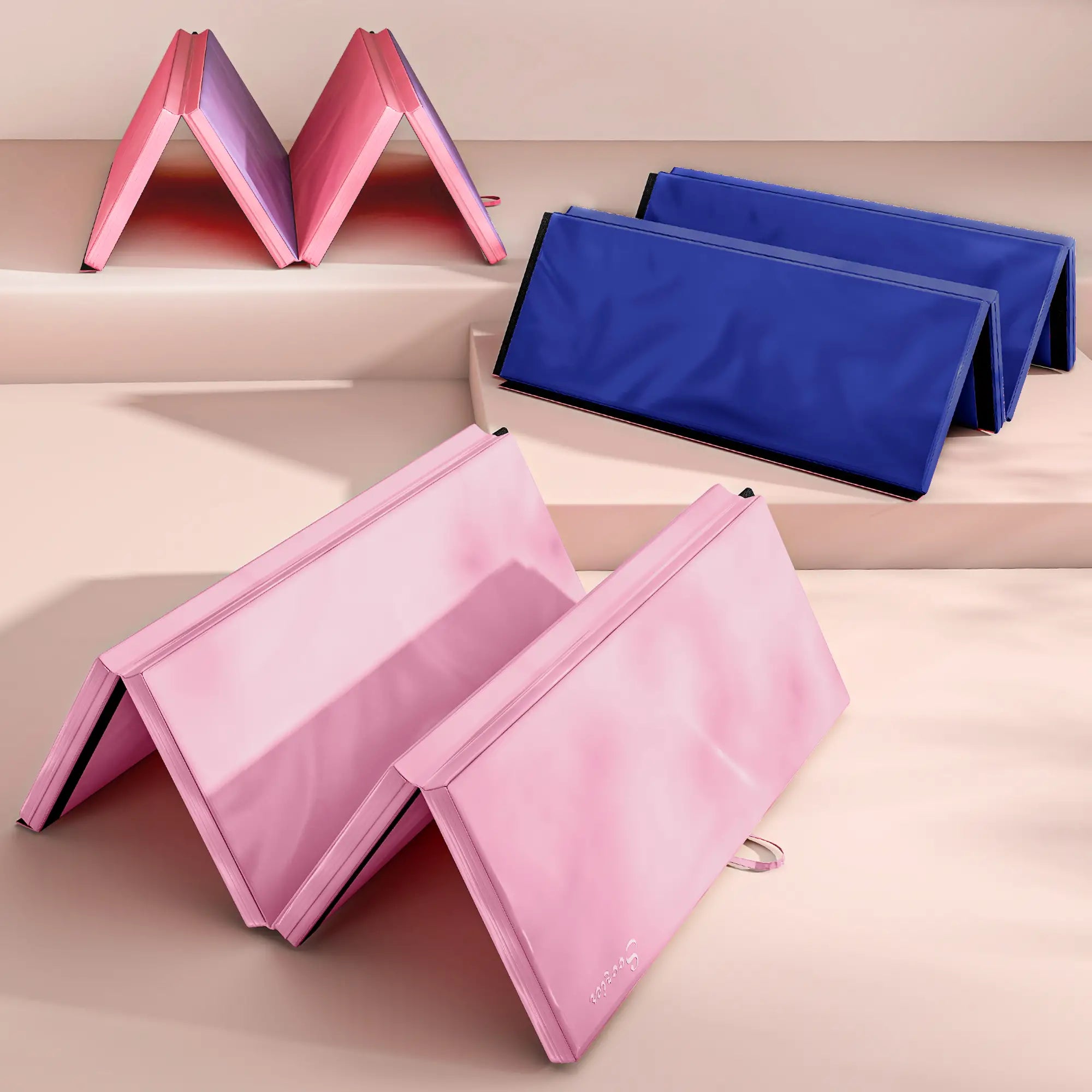 4'x6'x2'' Folding Tumbling Mat, Yoga MMA Martial Arts, Pink Purple Gymnastics Mats at Gallery Canada