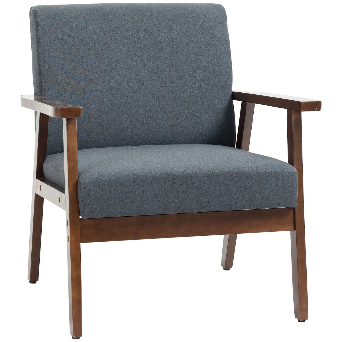 Modern Accent Chair With Cushioned Seat, Dark Gray Accent Chairs Dark Grey at Gallery Canada
