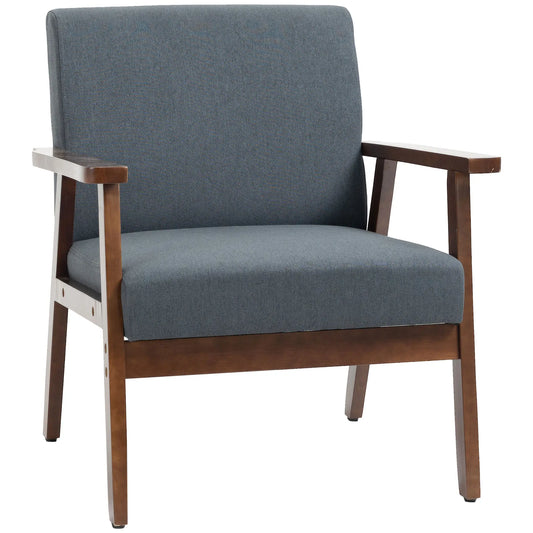Modern Accent Chair With Cushioned Seat, Dark Gray Accent Chairs Dark Grey at Gallery Canada