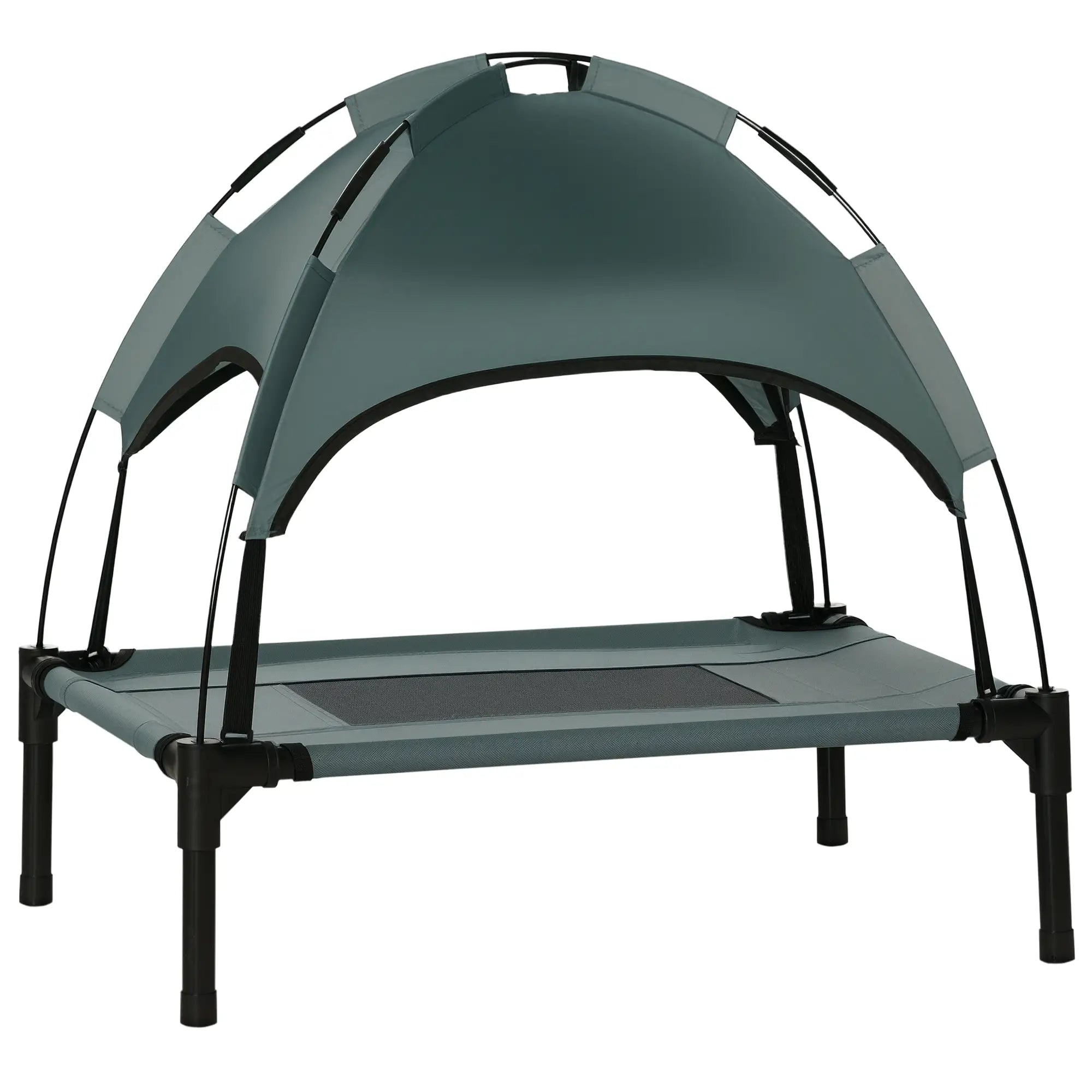 Portable Raised Dog Cot with Canopy, Small-Sized, Grey Elevated Dog Beds at Gallery Canada