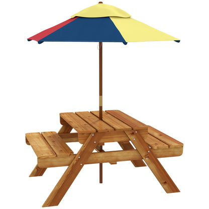 Toddler Water Table Kids Sand &; Water Table with Removable Foldable Umbrella for Patio Lawn Garden, Aged 3-6 Years Old at Gallery Canada