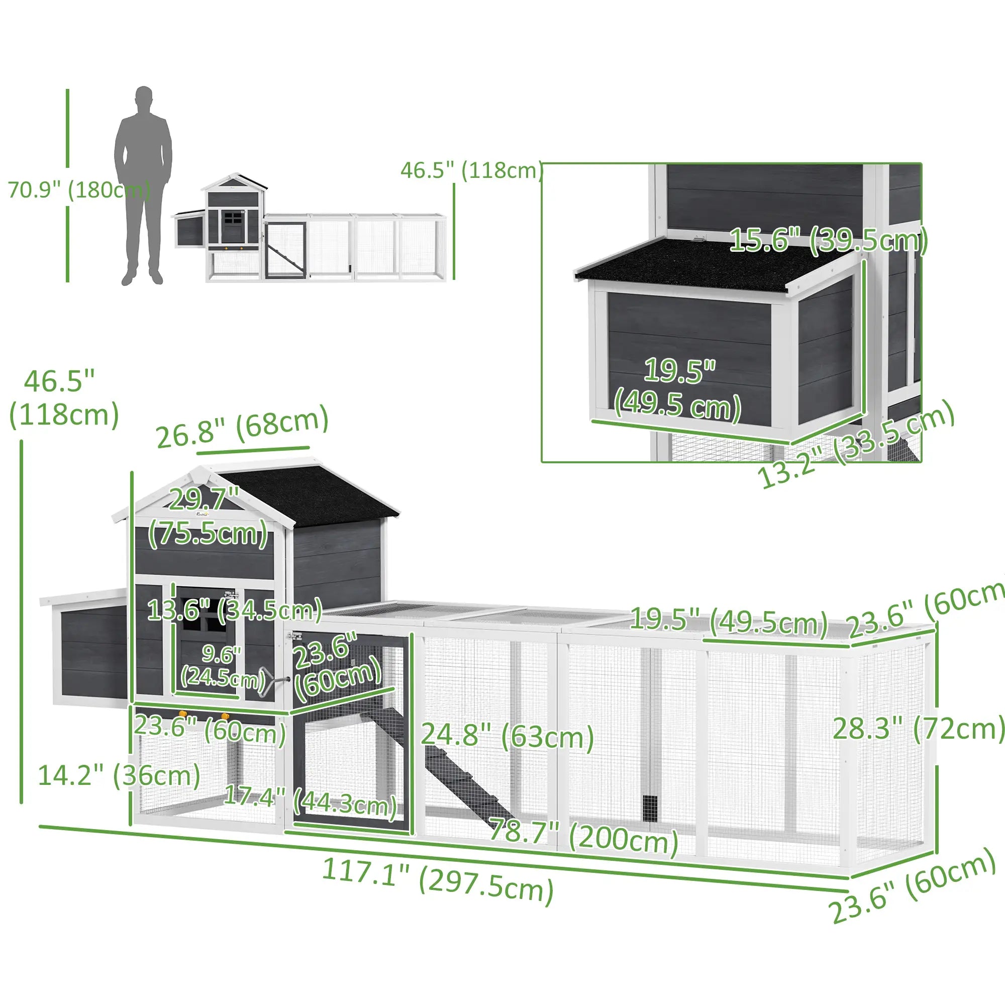 Extra Large Chicken Coop, 117
