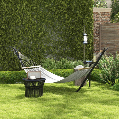 10' Hammock Stand With Side Tray, Steel Frame, Black Hammock Stands at Gallery Canada