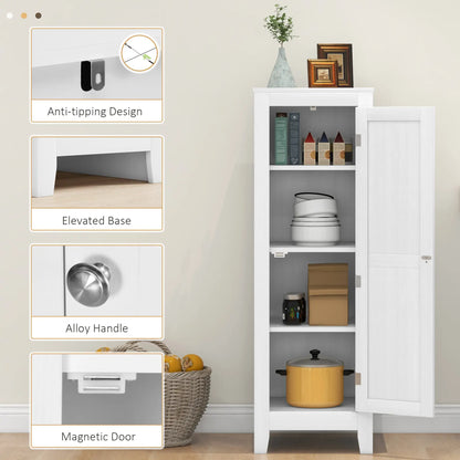 Kitchen Pantry Cabinet, Adjustable Shelves, White Kitchen Pantry Cabinets at Gallery Canada