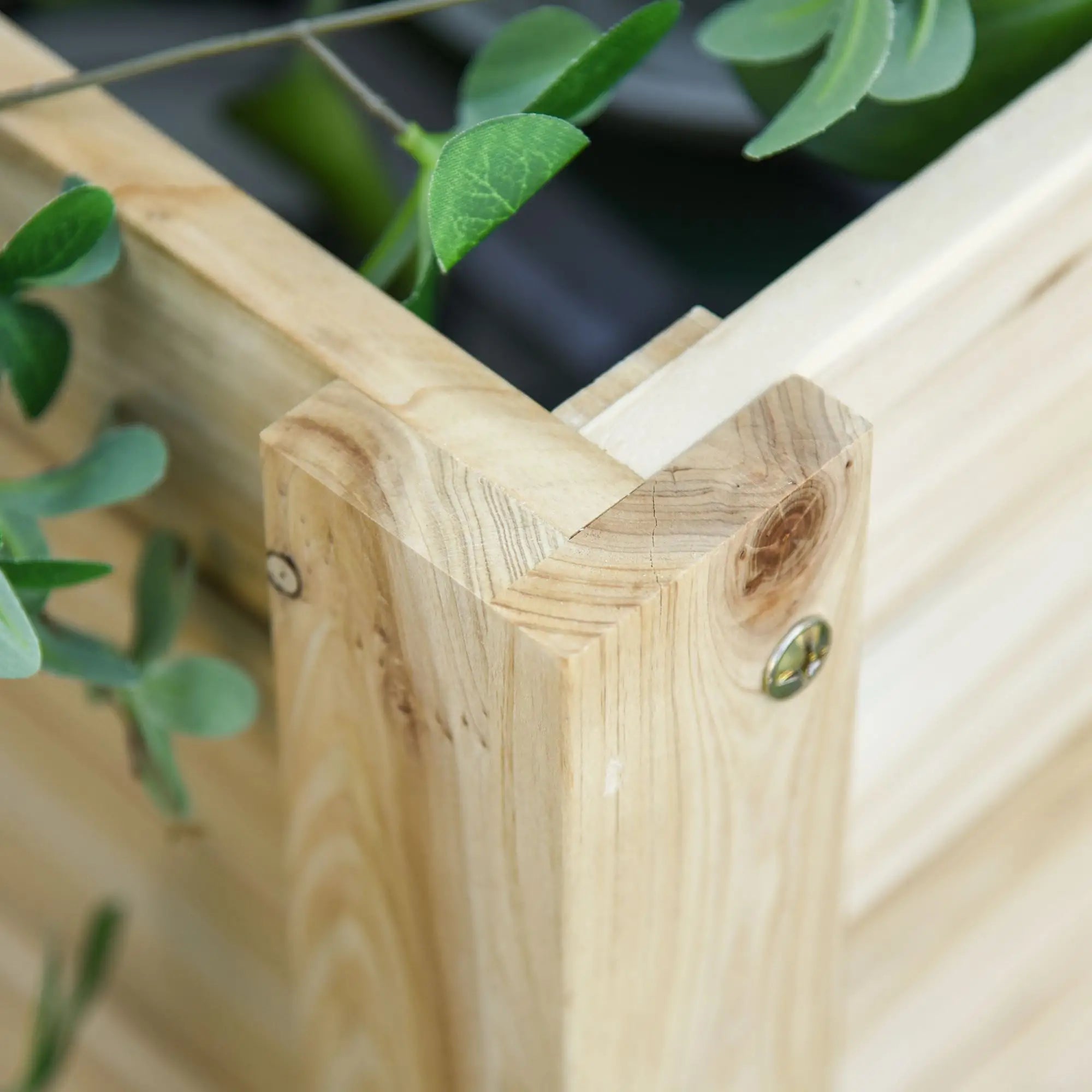 Raised Garden Bed With Legs, Elevated Planter With Shelf, Natural Wood Raised Garden Beds at Gallery Canada
