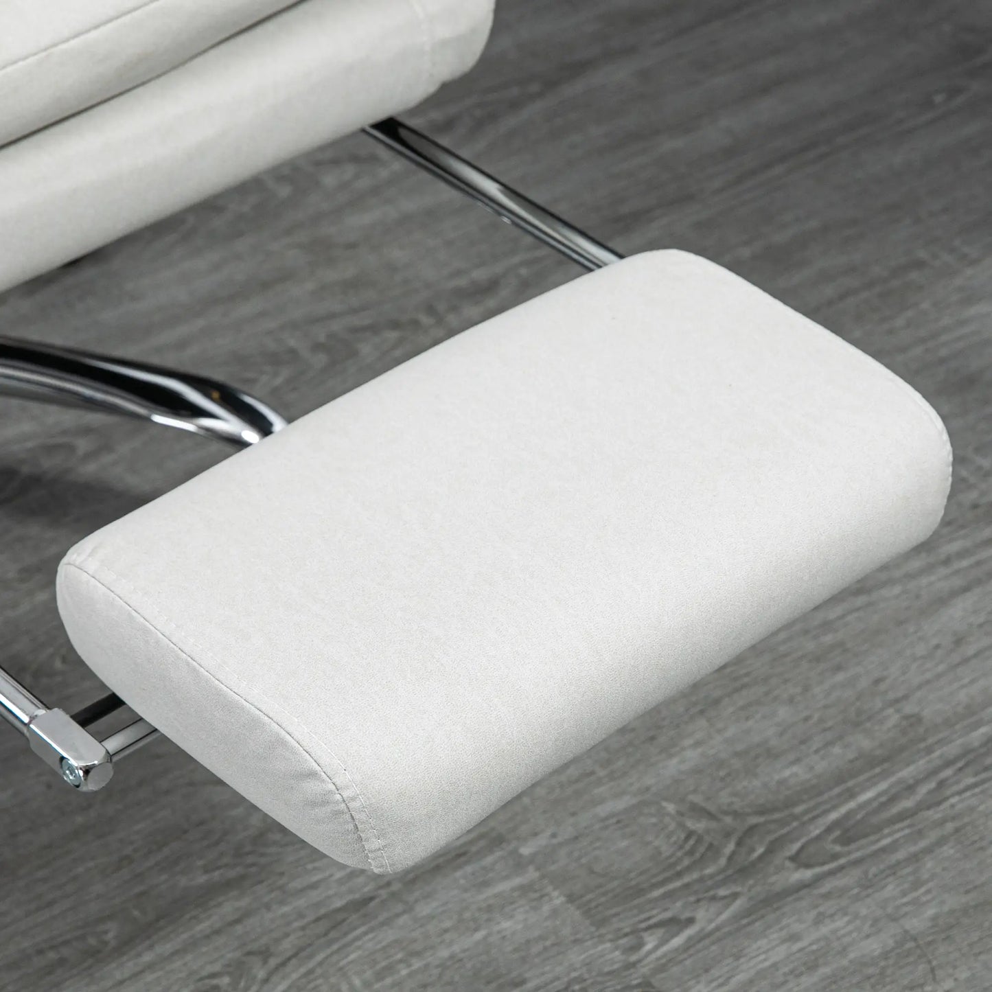 Executive Office Chair with Massage and Heat, Reclining Computer Chair with Footrest, Cream White Massage Chairs at Gallery Canada