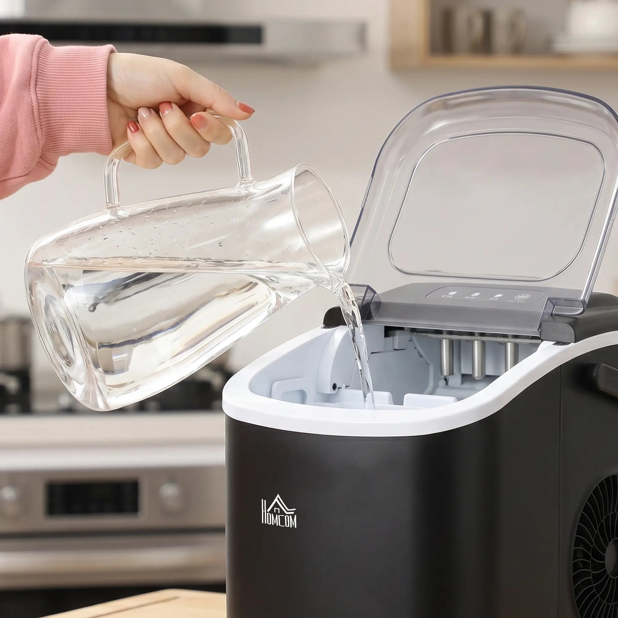 Portable Ice Maker, Self Cleaning, 26lbs/24Hrs, Black Small Kitchen Appliances at Gallery Canada